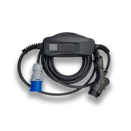 Chargeur Voiture électrique 7 Kw Chargeur EVSE intégré prise type 1 16A PRCD P17 (CEE 240V) 7 Mtrs
