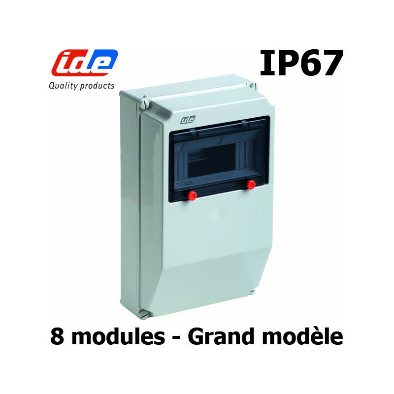 COFFRET IP67 9 MODULES IDE (grand modèle).