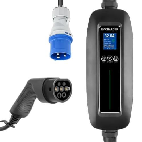 Chargeur Voiture électrique 7 Kw CHARGEUR NOMADE 32A MONO (7kW) NON REGLABLE 32A PRISE TYPE 1 VIA P17